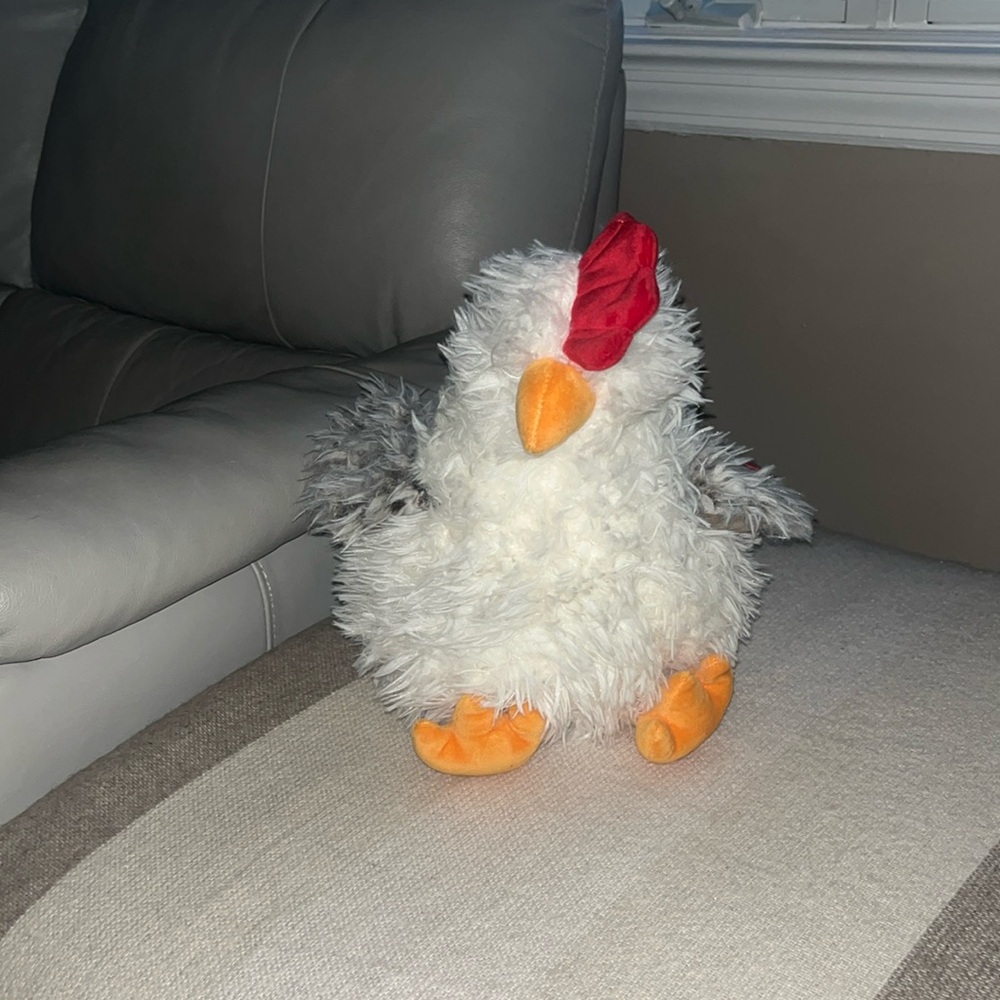 White chicken stuffed plushy